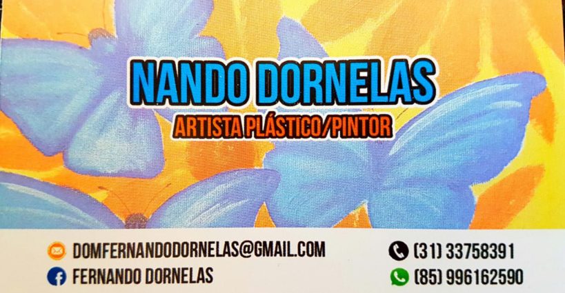 Artista Nando Dornelas realiza exposição "Toda arte é especial", no dia 06 de junho
