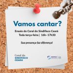 Informativo | 1º Encontro do Coral do Sindifisco Ceará
